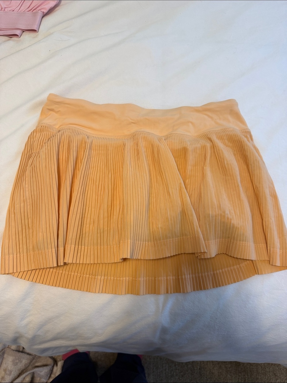 lululemon athletica Peach Pleated Skater Skirt